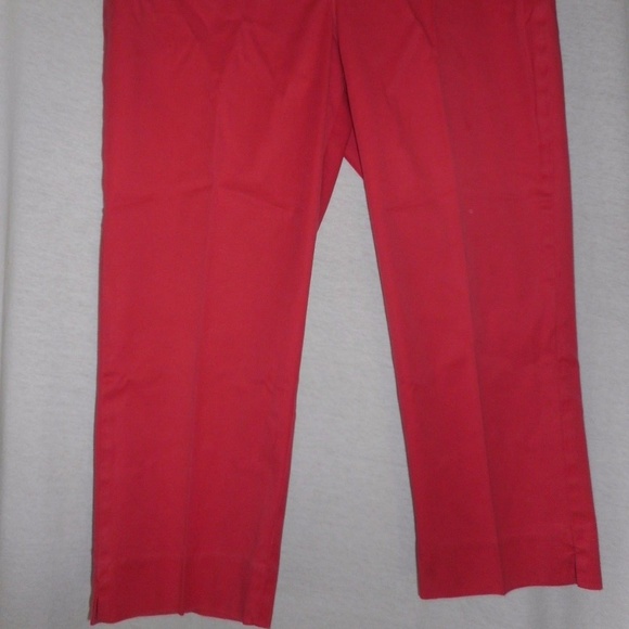 Talbots Petites Size 10P Coral cropped pants - Picture 2 of 7